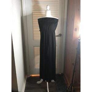 Wet Seal Strapless Wide Leg Pull on Jumpsuit M Classic Coquette Girl Minimalist